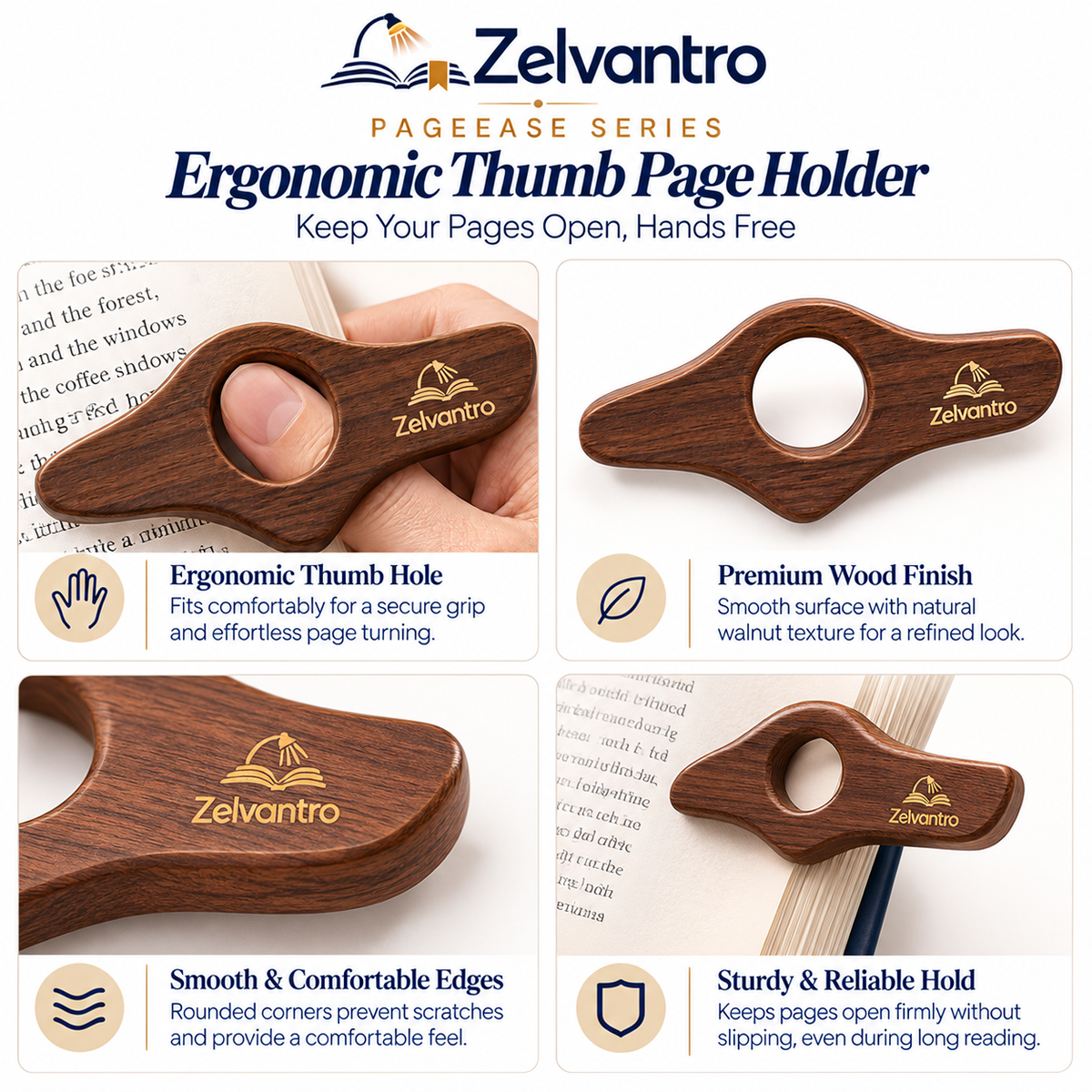 PageEase Ergonomic Thumb Page Holder