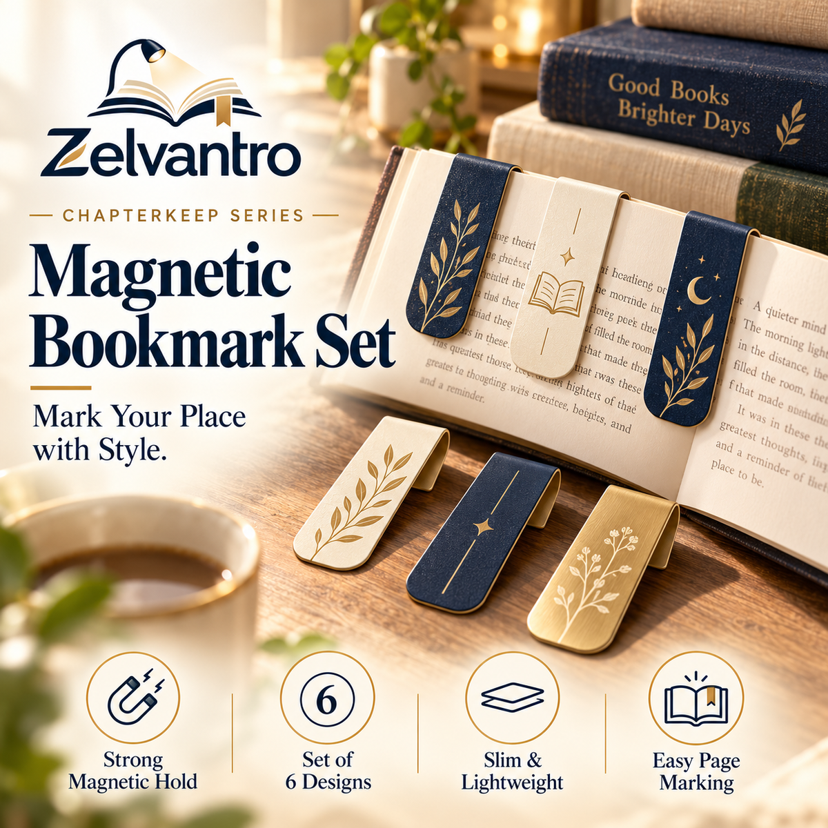 ChapterKeep Magnetic Bookmark Set