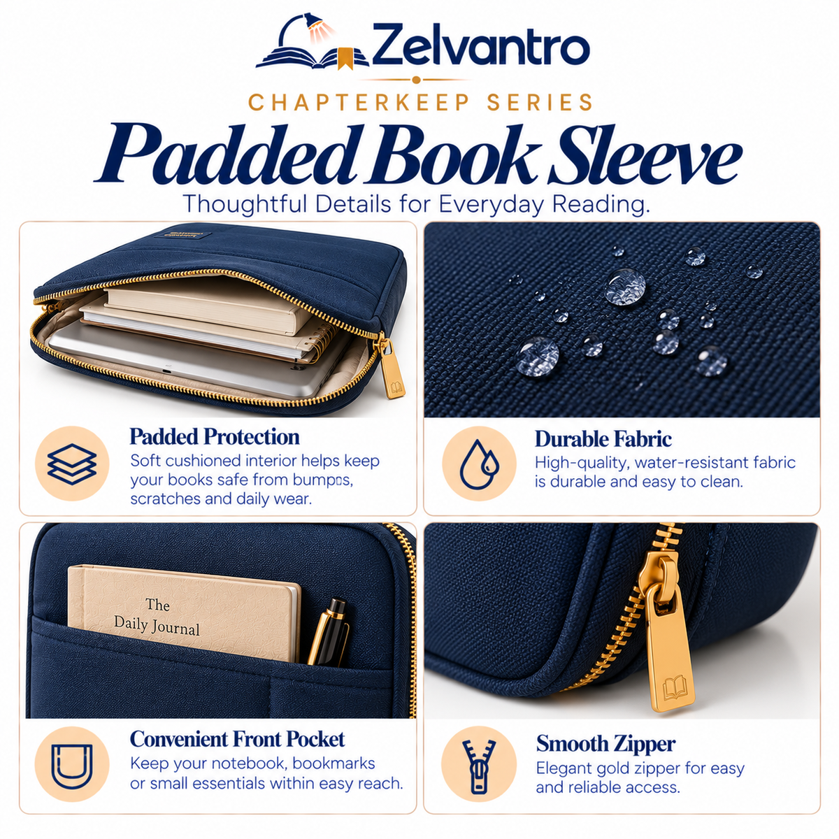 ChapterKeep Padded Book Sleeve