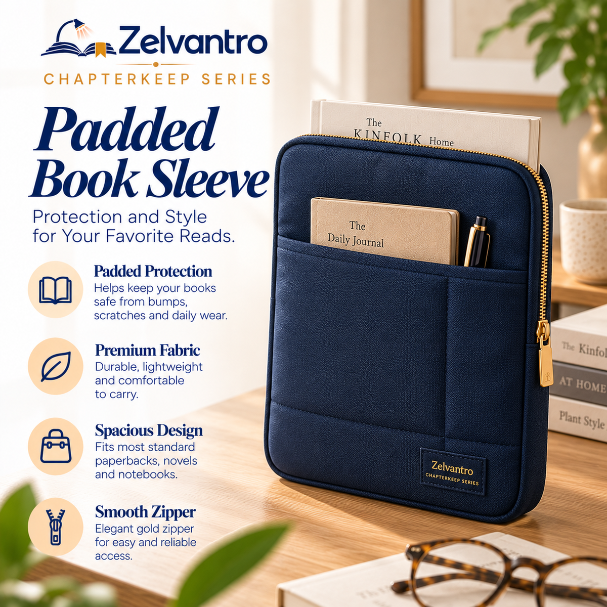 ChapterKeep Padded Book Sleeve