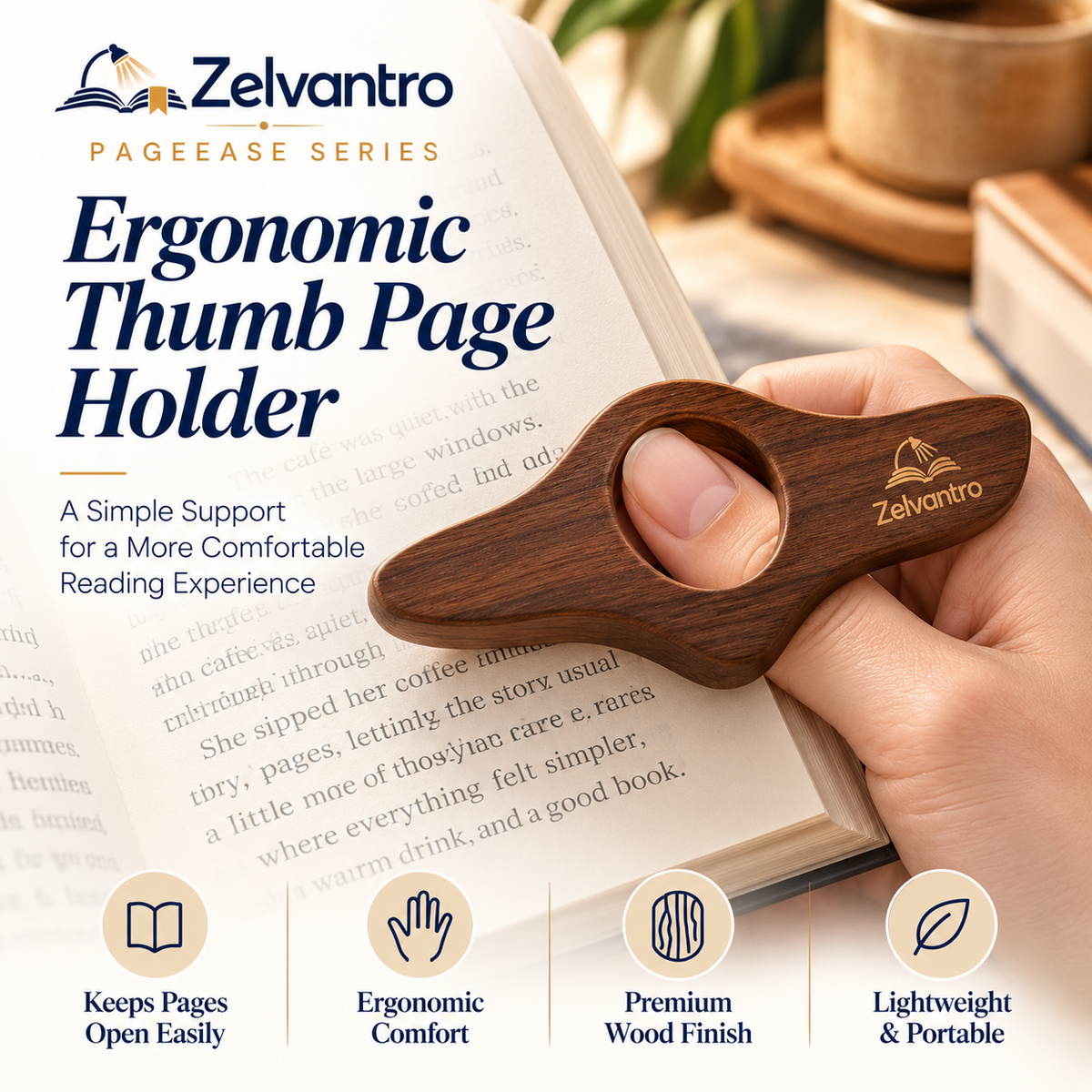 PageEase Ergonomic Thumb Page Holder