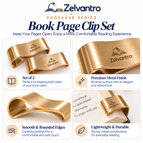 PageEase Book Page Clip Set