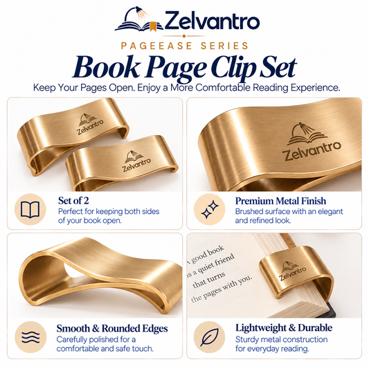 PageEase Book Page Clip Set