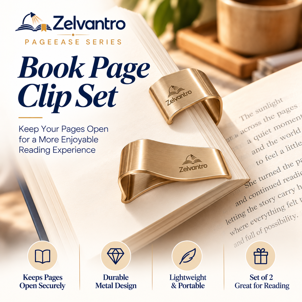 PageEase Book Page Clip Set