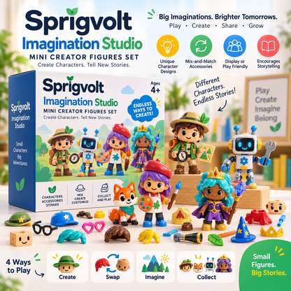 Sprigvolt Mini Creator Figures Set